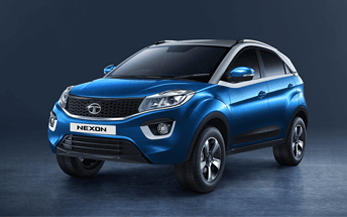 TATA Nexon Car in Blue Variant