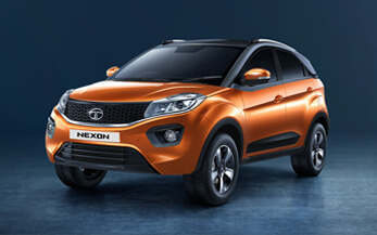 TATA Nexon Orange White Colour Variant