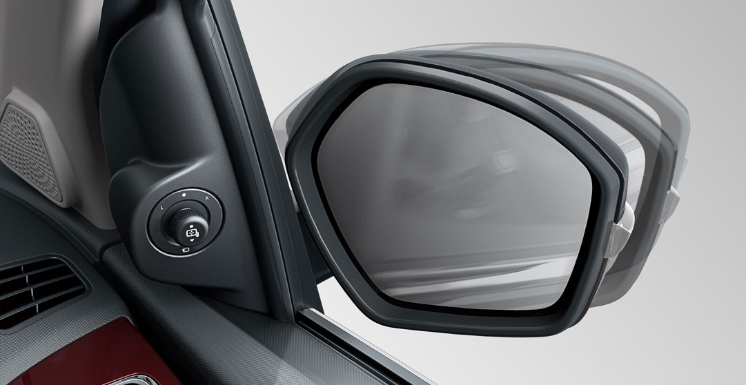Electrically adjustable and folding outside mirrors Electrically adjustable and folding outside mirrors